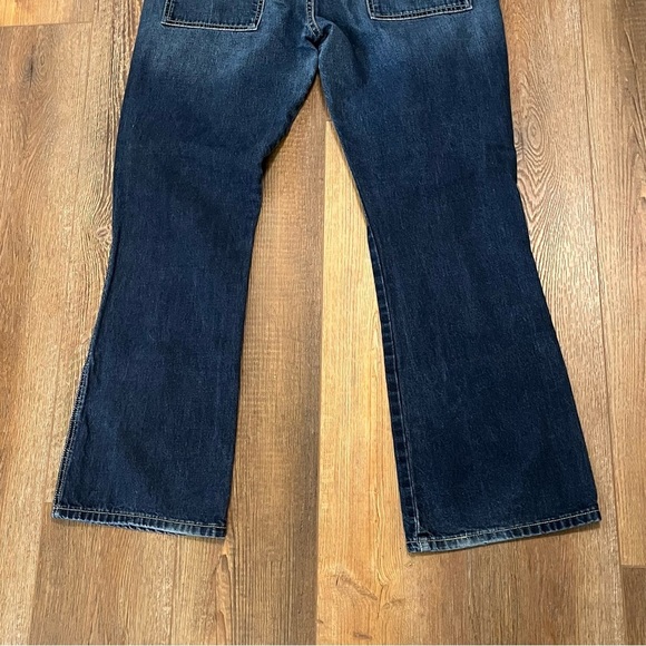 LEVIS Outback Demi Boot Cut Jeans WOMENS 14M 33x30 Blue Denim Dark Gradient Wash - Picture 7 of 16